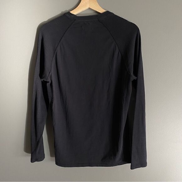 Guess Mens Black Cotton Crewneck Longsleeve Shirt Size Small - Picture 2 of 7